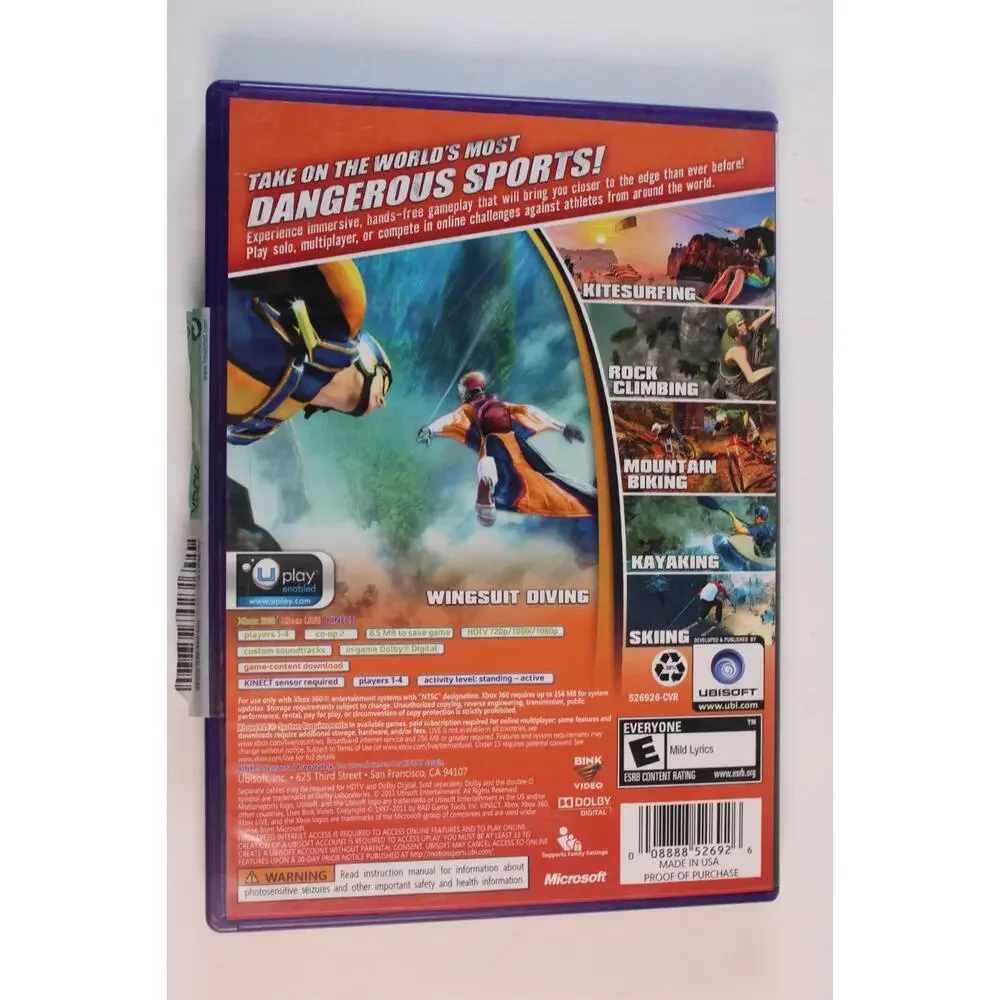 Motionsports Adrenaline (Microsoft Xbox 360) Authentic, Complete, Tested/Works